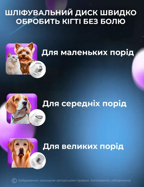 Електрична точилка для кігтів